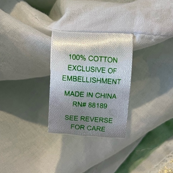 Lilly Pulitzer Roswell Green/White Striped Mini Dress with Navy Bow,Strapless, 8 - Picture 6 of 16